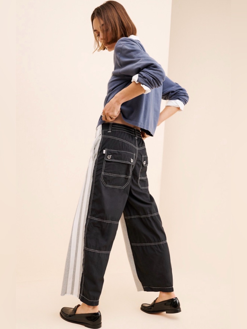 Tricia Fix Reworked Track Pants. Size 10. - Picture 2 of 6